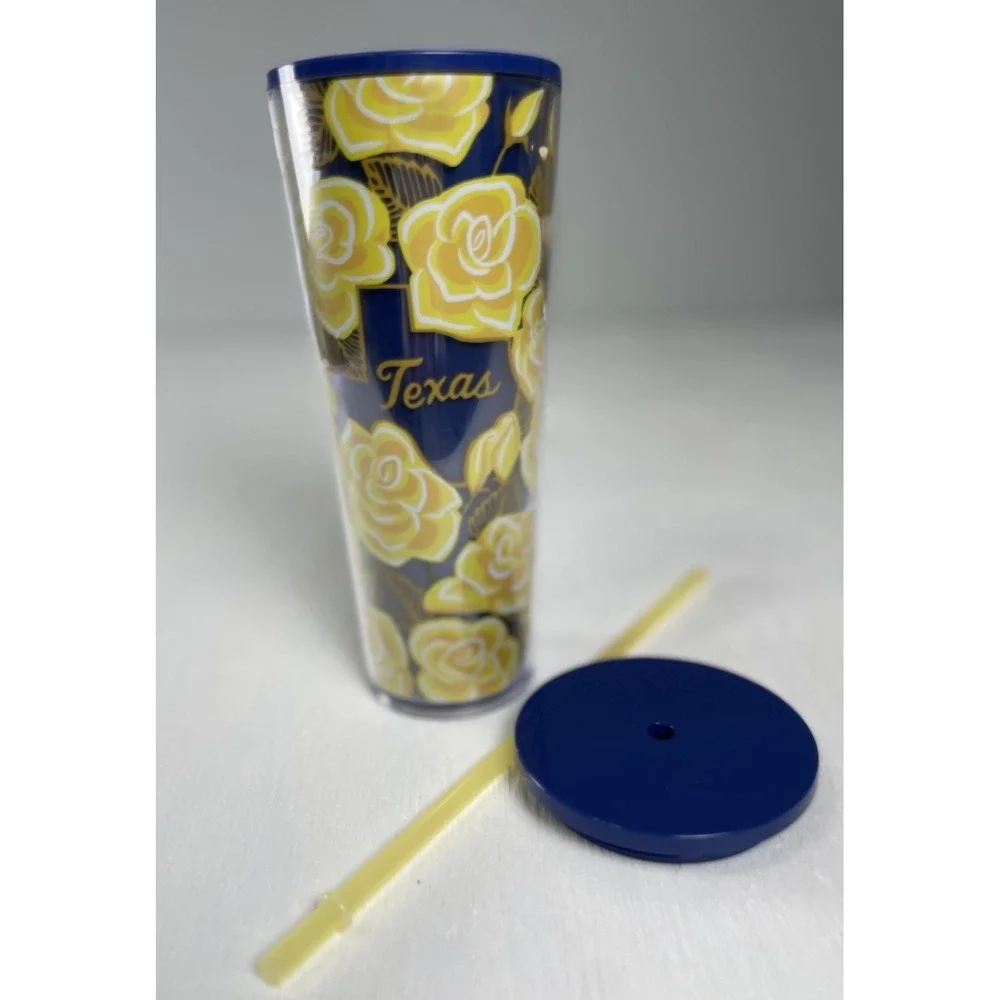 Starbucks Yellow Rose of TEXAS Tumbler Venti Cup 24oz  Series Collector Cup‎